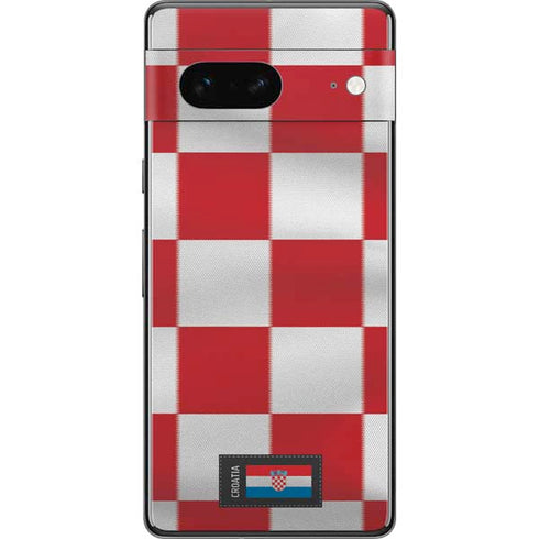 Croatia Soccer Flag Pixel Skins
